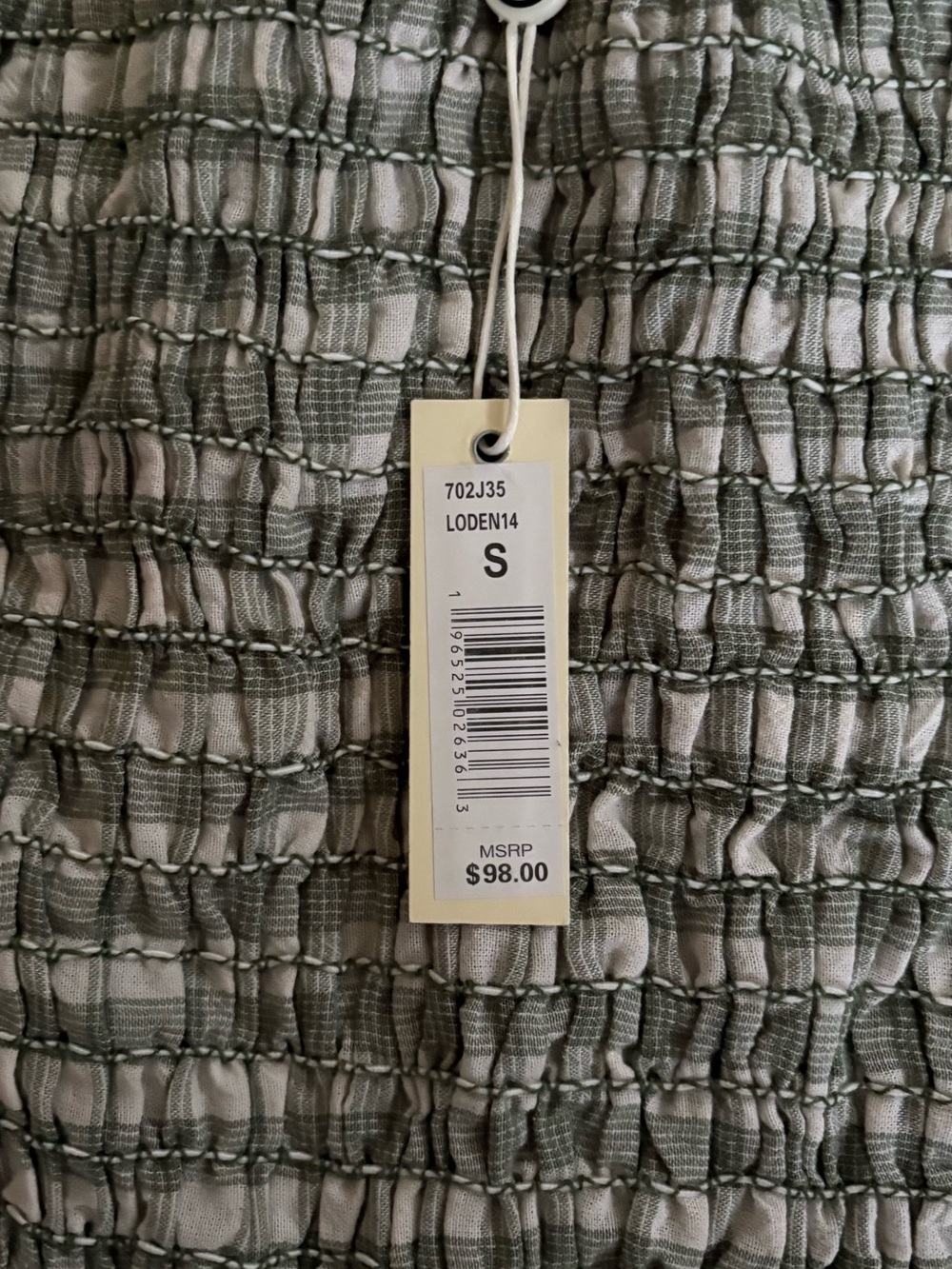 Checkered Top - Picture 2 of 2